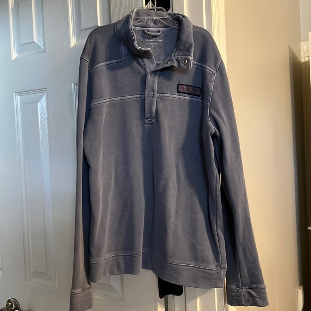 Youth large boys Vineyard Vines grayish blue pullover